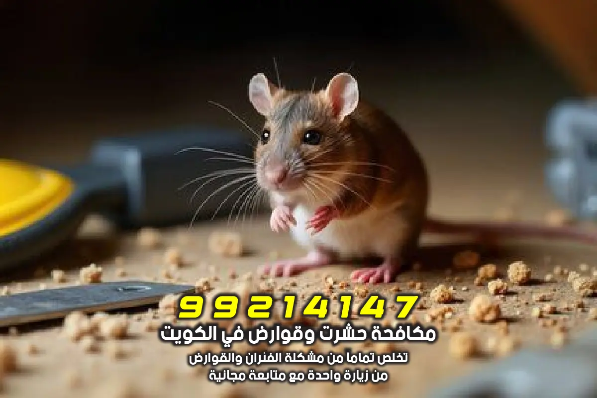 مصائد ولاصقات القوارض – أنتيبج الجهراء مصائد فئران فولاذية ولاصقات قوارض موزعة على طول الجدران في منزل بالجهراء